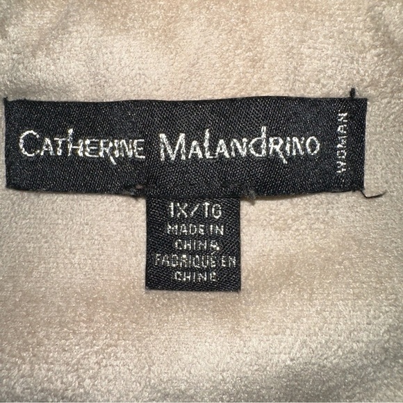 Catherine Malandrino Faux Fur Size 1X Vest Boho Y2K Hippie‎ Western Mobwife - Picture 2 of 11